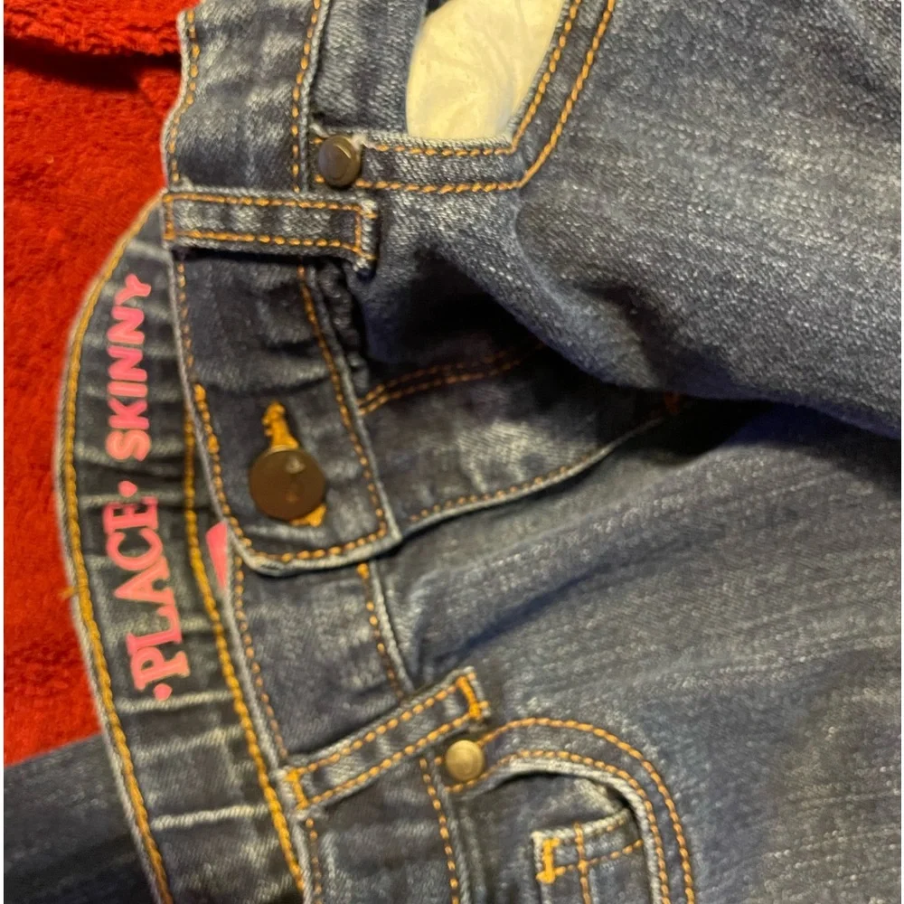 NWOT CHILDREN’S PLACE GIRLS SIZE:12 SKINNY ADJUSTABLE WAIST JEANS LT BLUE DENIM🎀